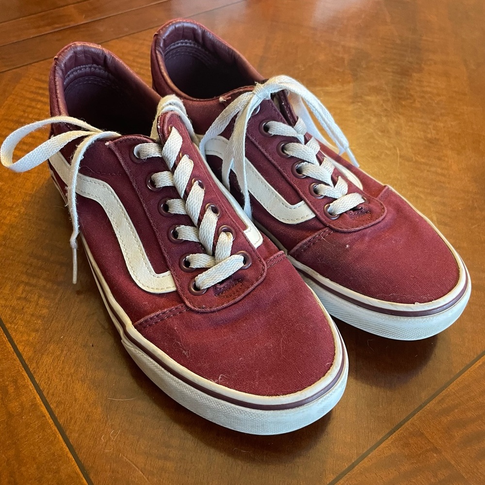 Maroon Low cut Vans